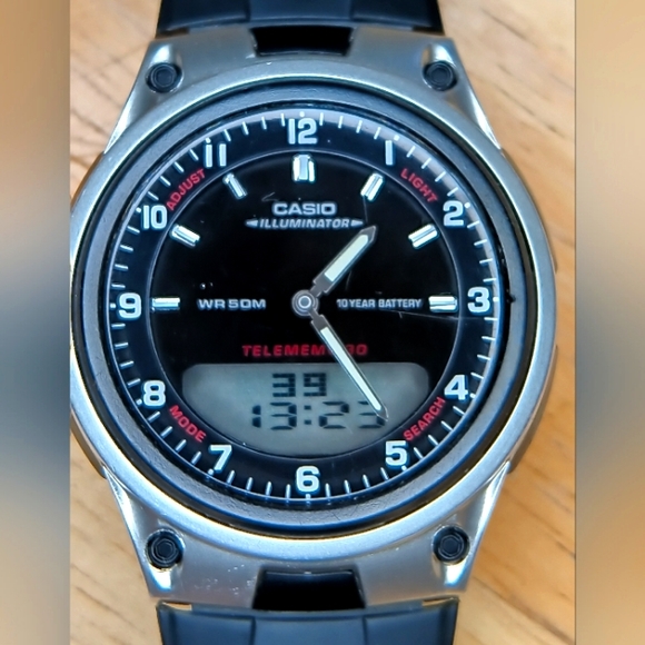 X Vintage 2015 Casio Men's Illuminator Telememo 30 watch 40mm - Picture 1 of 9